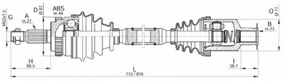 OPEN PARTS drs622700 -  Приводной вал